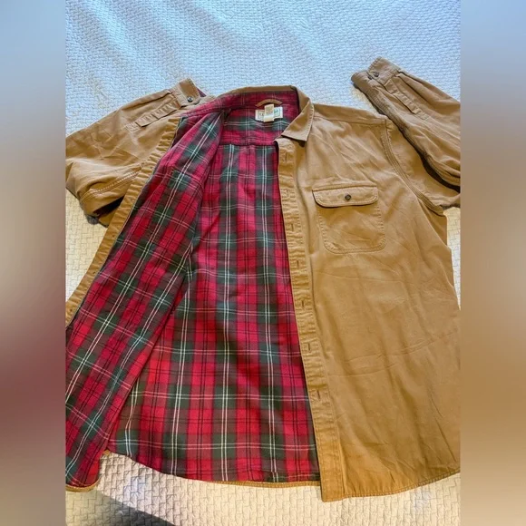 L.L. Bean Brown Men’s Blanket Lined Shacket Jacket Size XXL - Picture 5 of 8